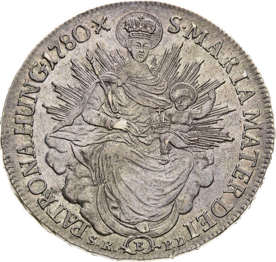 1/2 Thaler 1780 - back