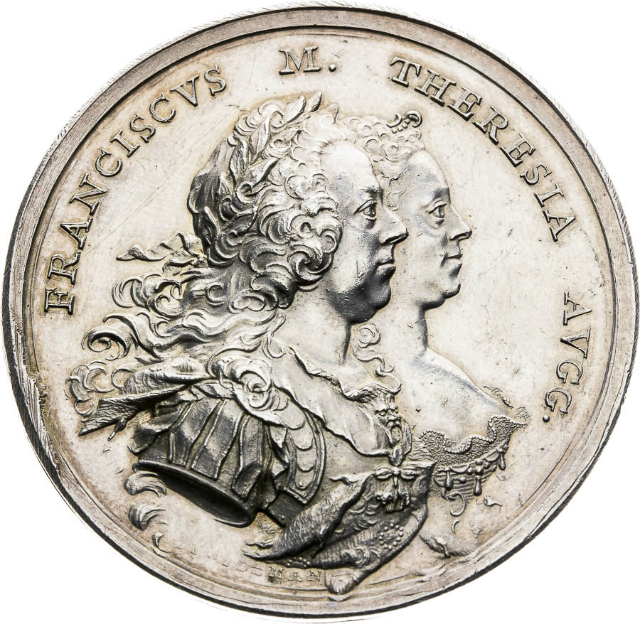 Silver medal 1757 - front
