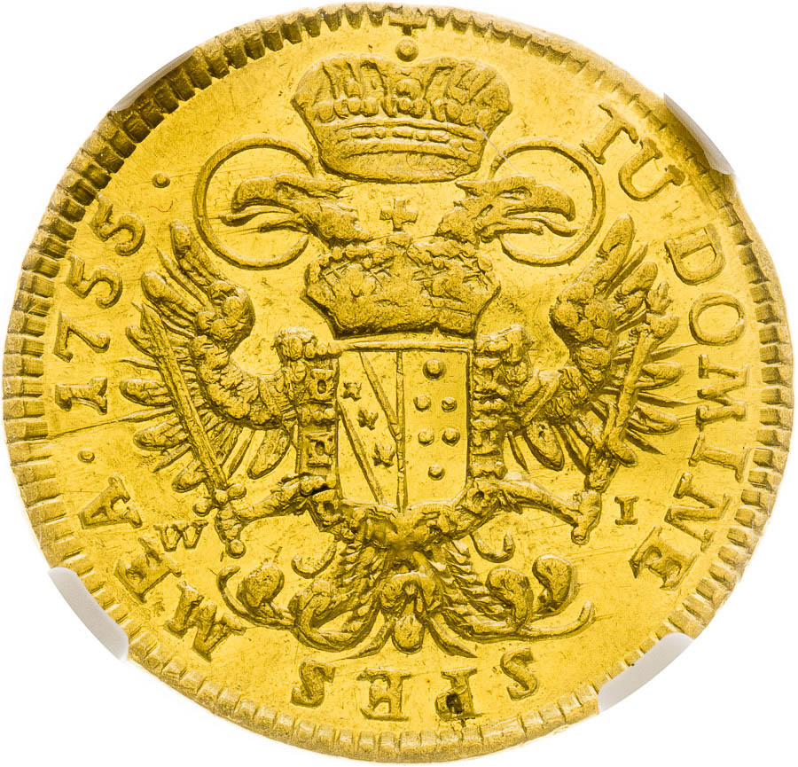 Ducat 1755 - back