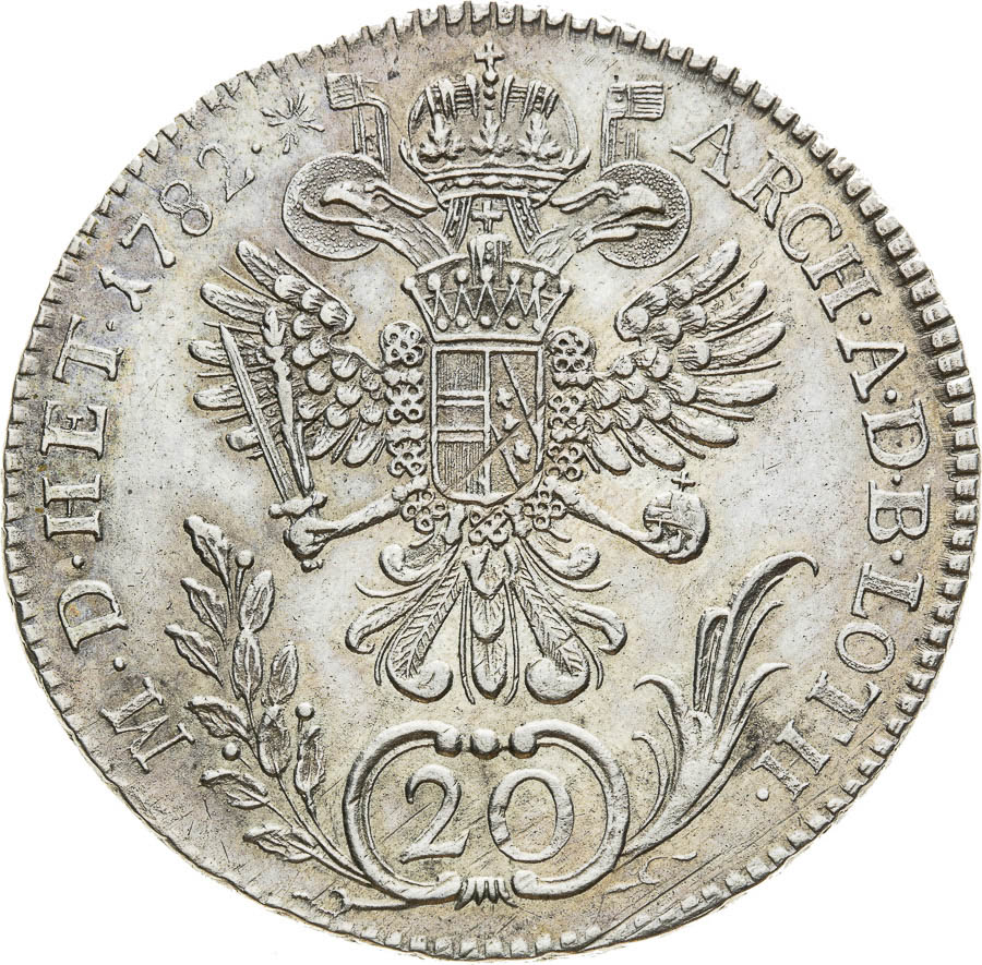 20 Kreutzer 1782 - back