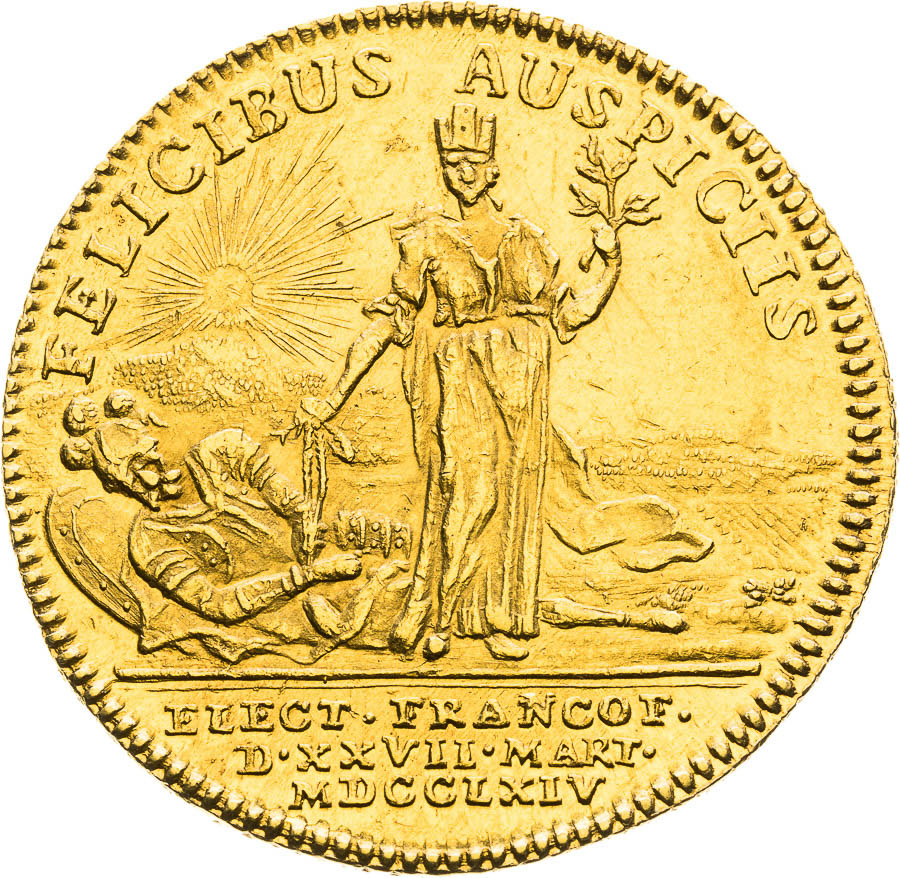 Gold medal 1764 (2 Ducats) - back
