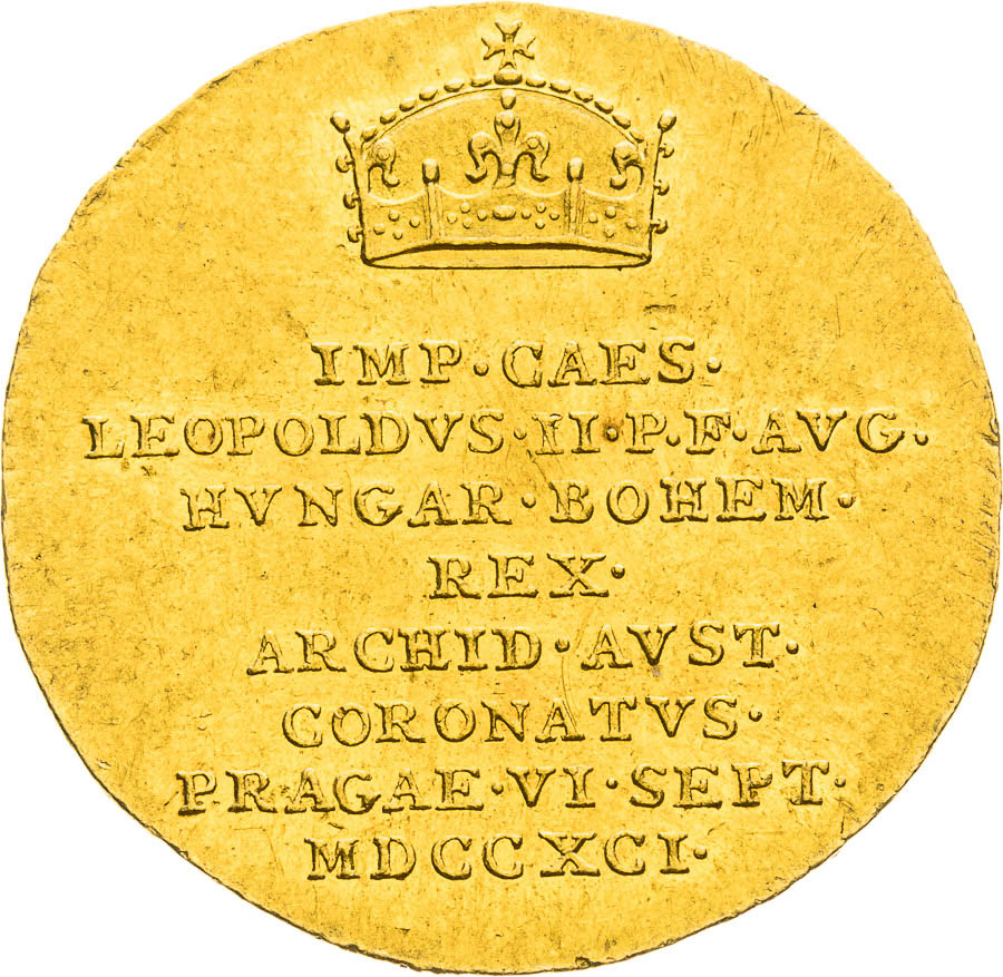 Gold Token 1791 (3/4 Ducat) - front