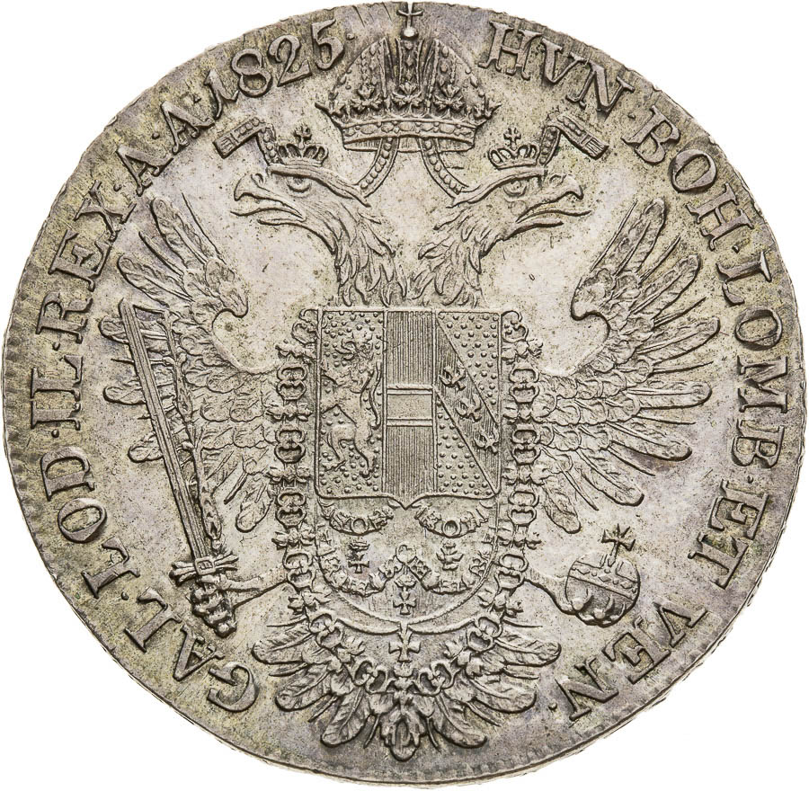1/2 Thaler 1825 - back