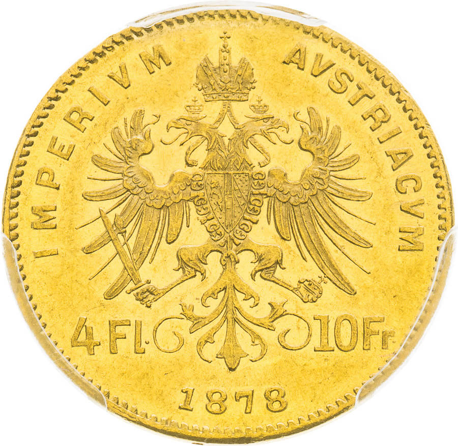 4 Gulden 1878 - back