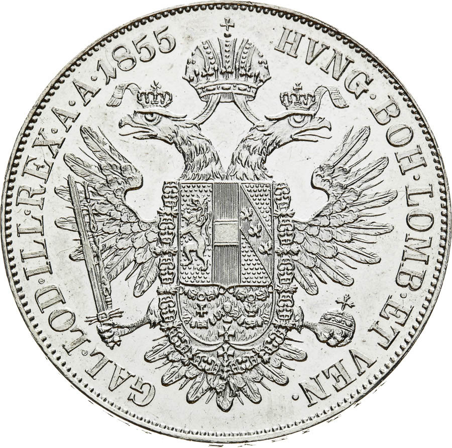 Thaler 1855 - back