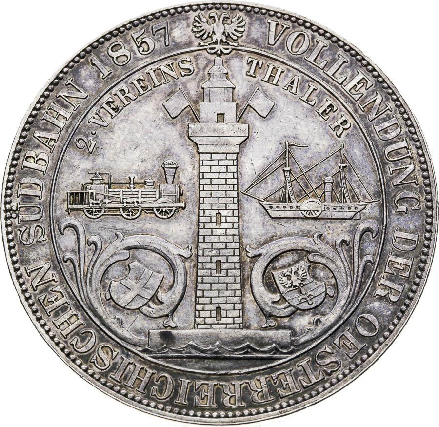 2 Thaler 1857 - back