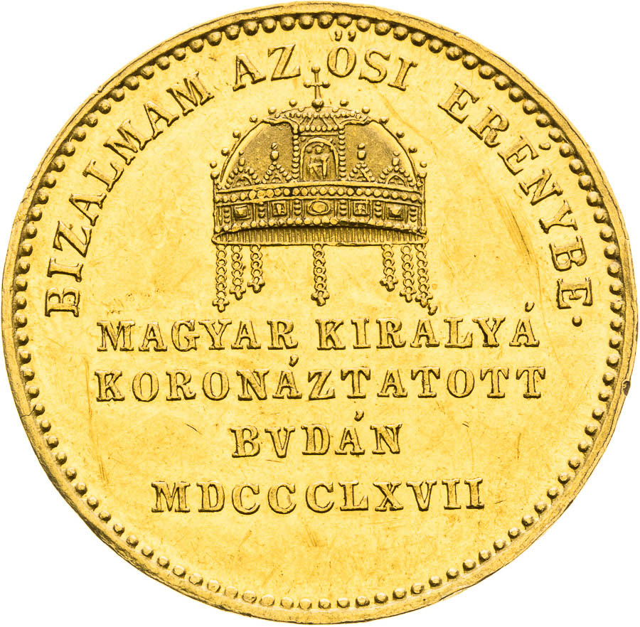 Gold Token 1867 (Ducat) - back