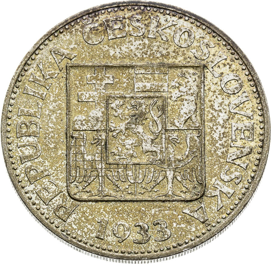 10 Koruna 1933 - back