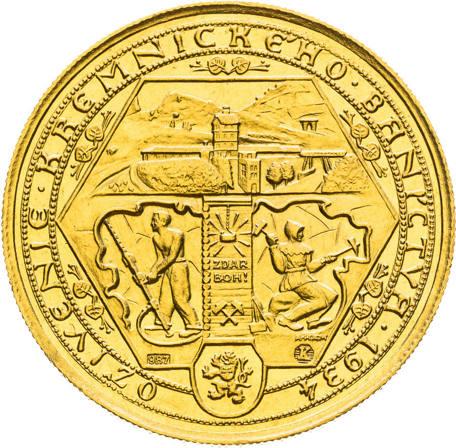 Gold Medal 1934 (2 Ducats) - back