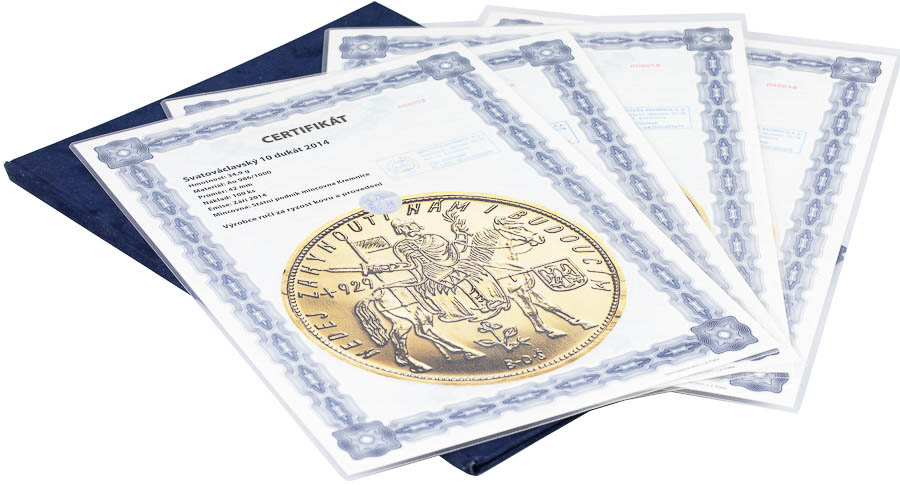 Set of St. Wenceslaus ducats 2014 (4 pcs) - back