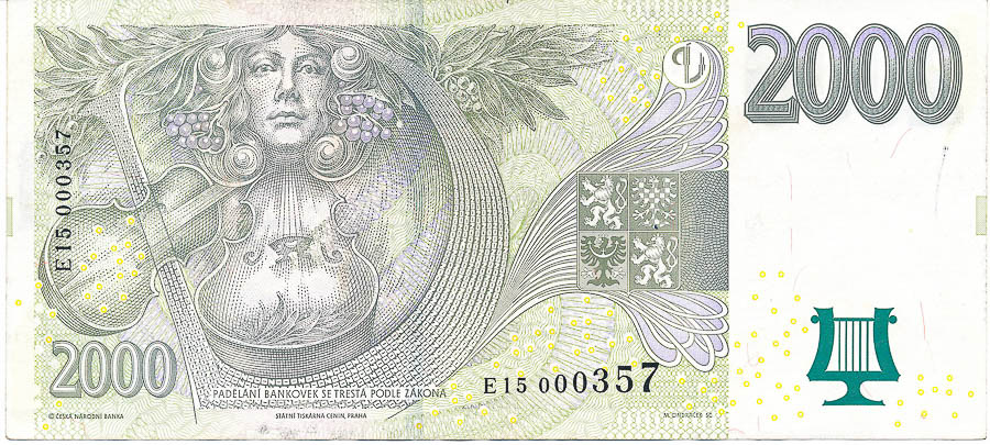 2000 Koruna 2007 - back