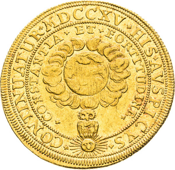 2 Ducats 1715 - back