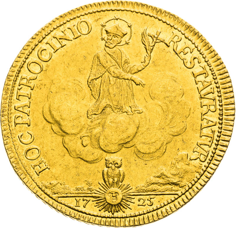 2 Ducats 1725 - back