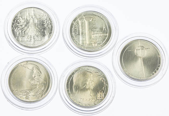 Silver Coins (5 pcs) - front
