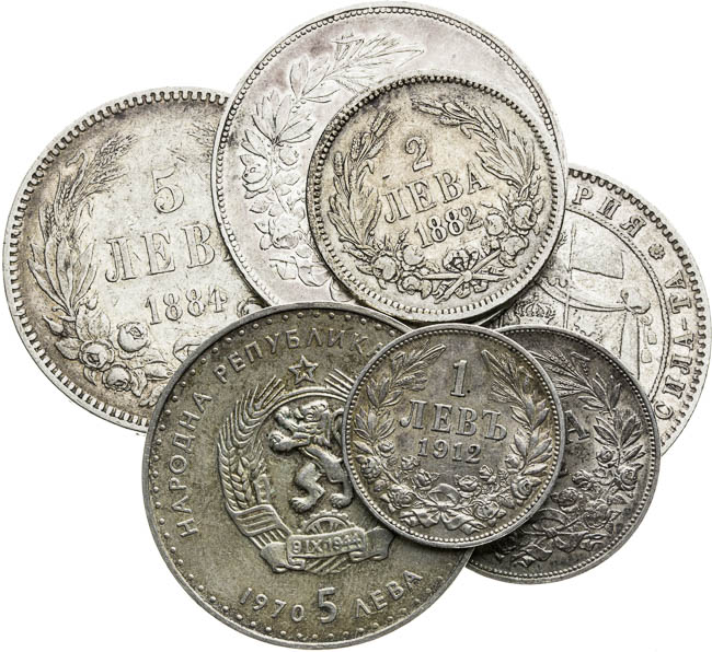 Silver coins (7 pcs) - front