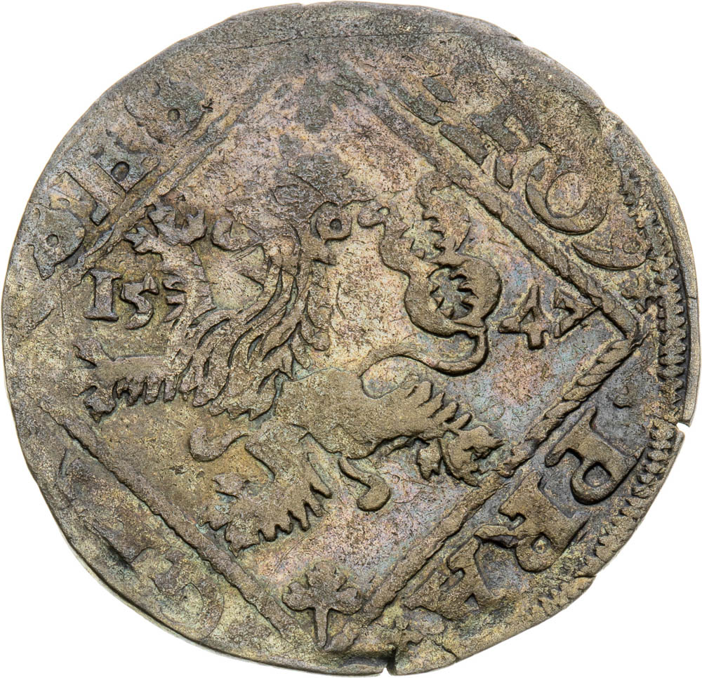 Pražský groš 1547 - revers