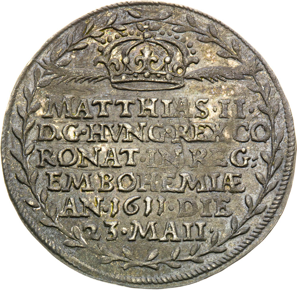Stříbrný žeton 1611 - avers