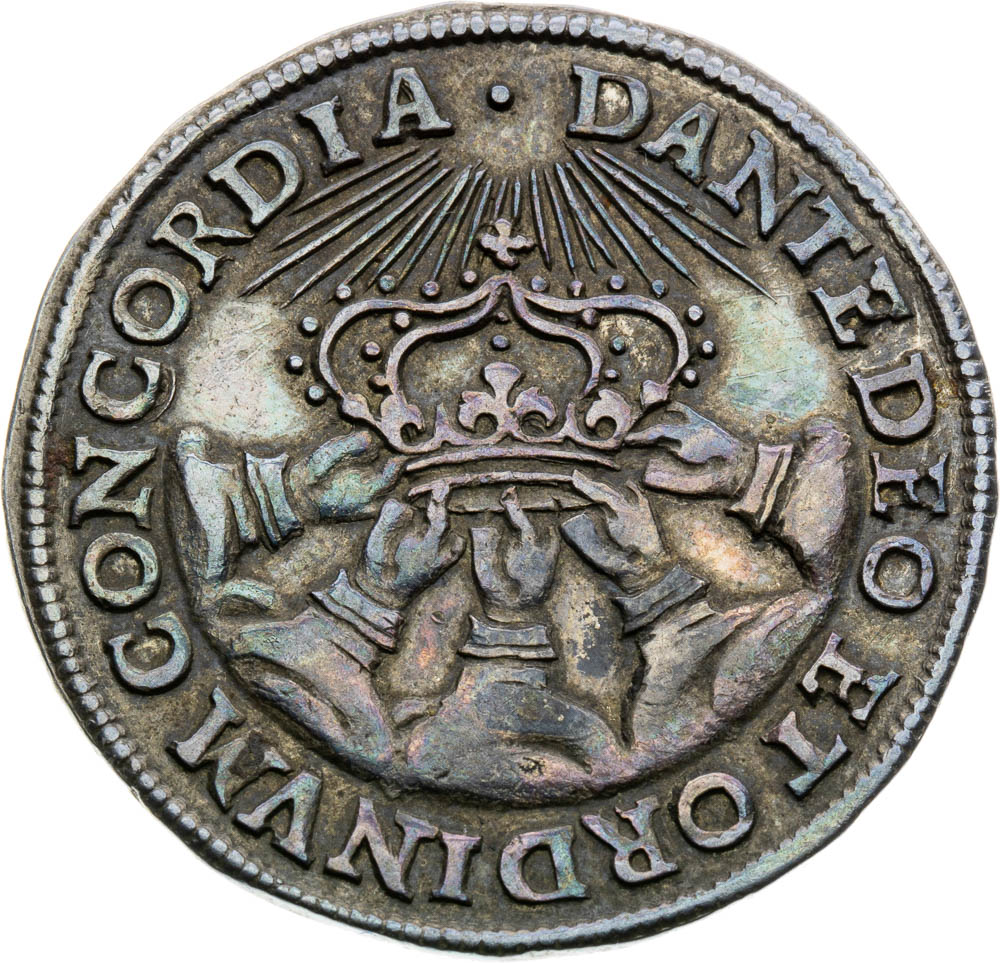 Stříbrný žeton 1619 - revers