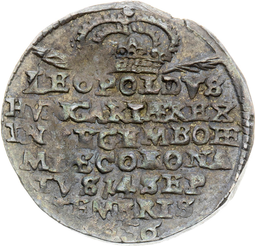 Stříbrný žeton 1656 - avers