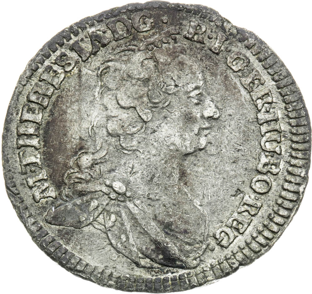 3 Kreuzer 1754 - front