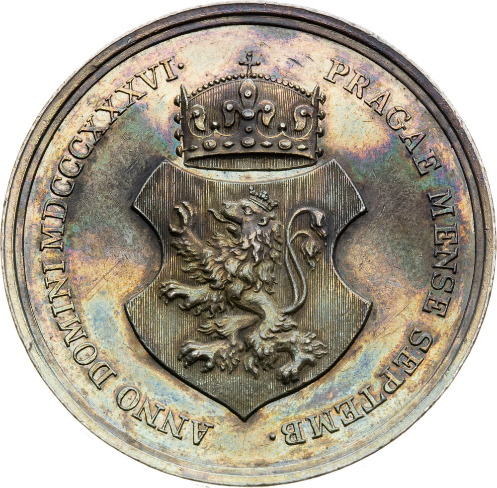 Stříbrná medaile 1836 (tlustý odražek) - revers