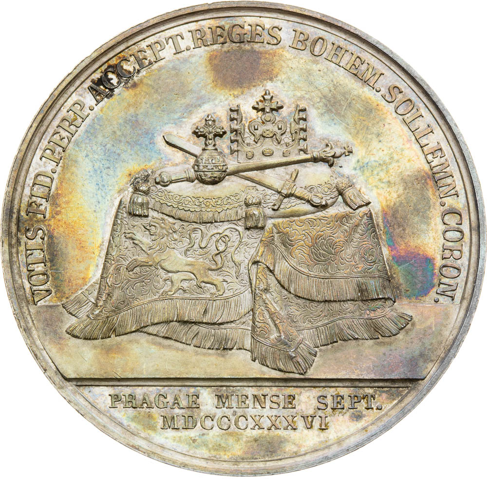 Stříbrná medaile 1836 - revers