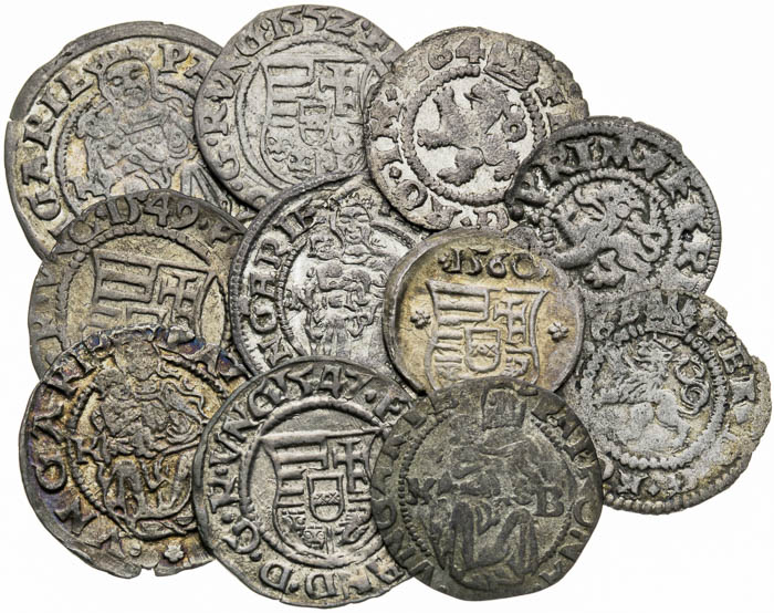 Silver coins (11 pcs) - front