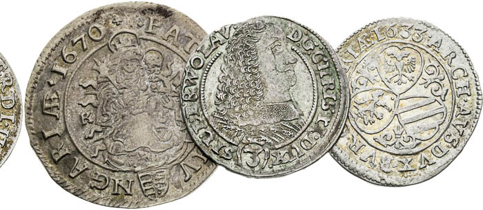 Silver coins (3 pcs) - back