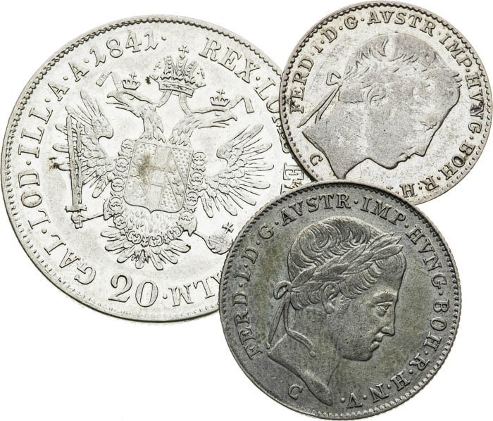 Silver coins (3 pcs) - back