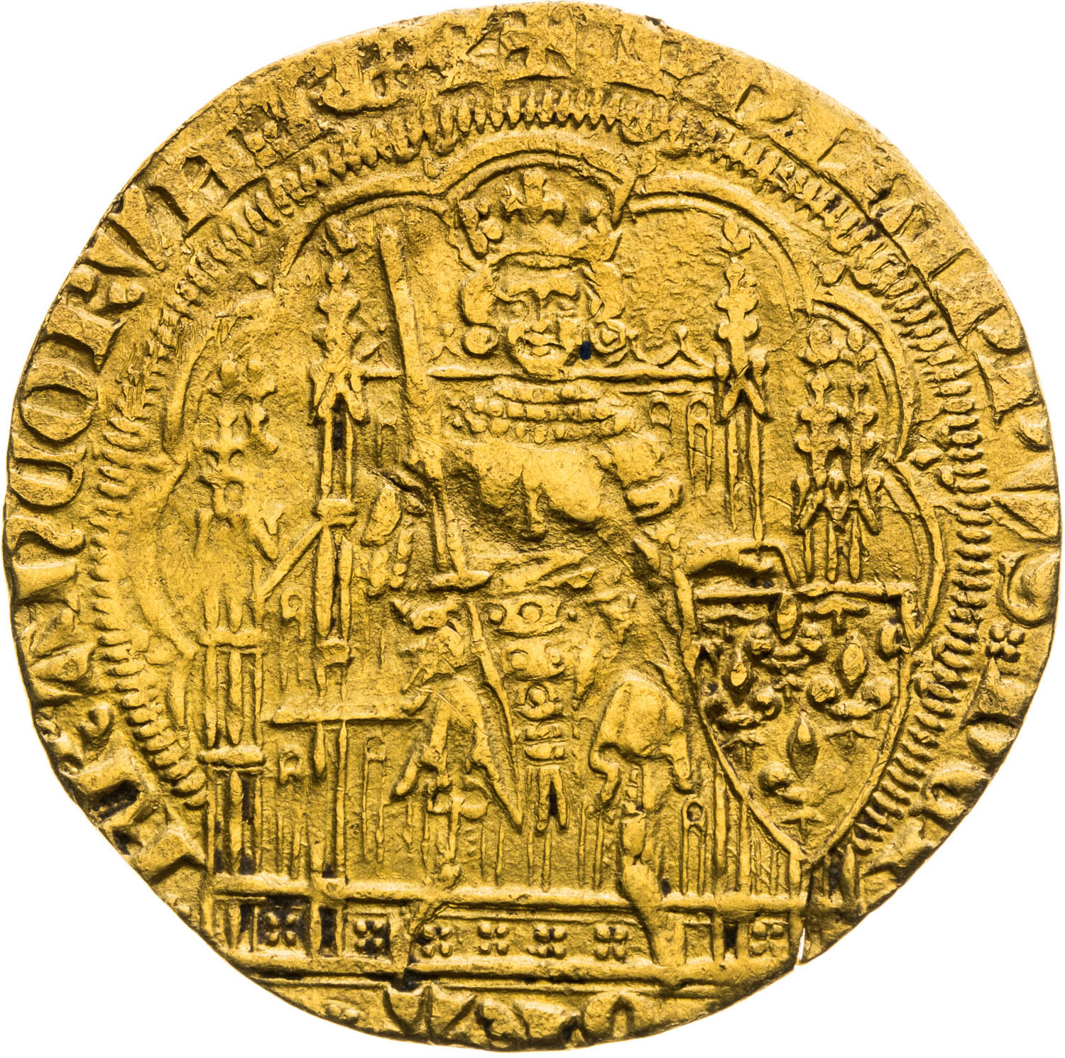 Ecu d'or à la chaise - averz