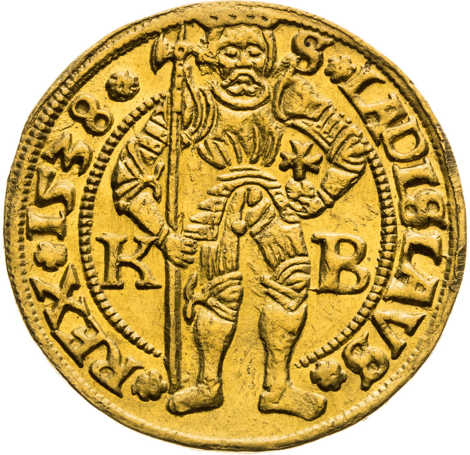 Dukát 1538 - revers
