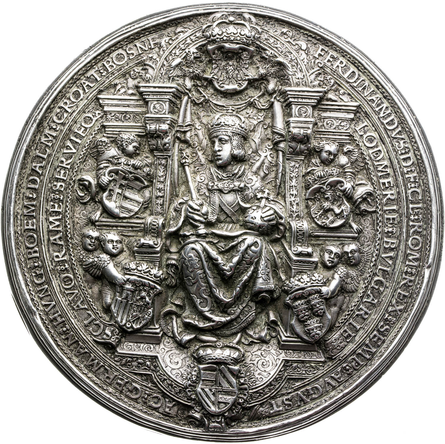 Stříbrná císařská pečeť (1526-1531) - avers