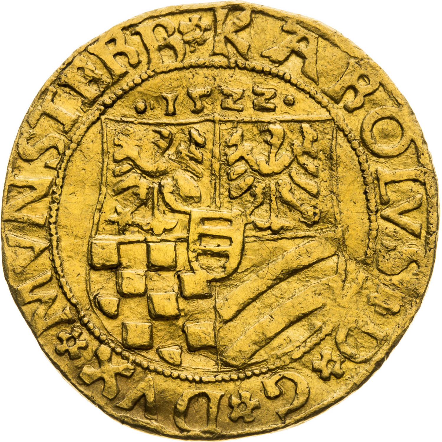 Dukát 1522 - avers