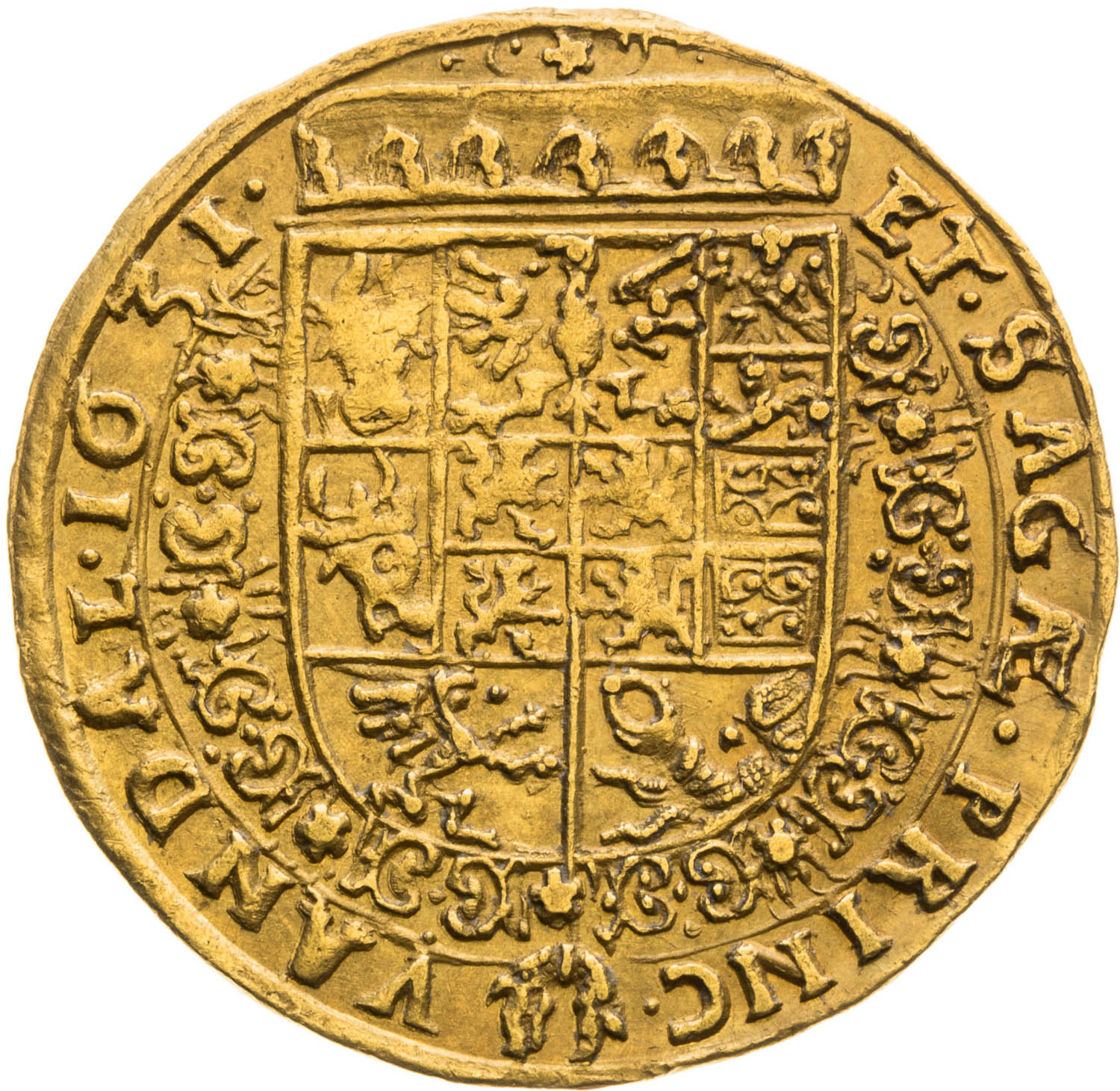 Dukát 1631 - reverz