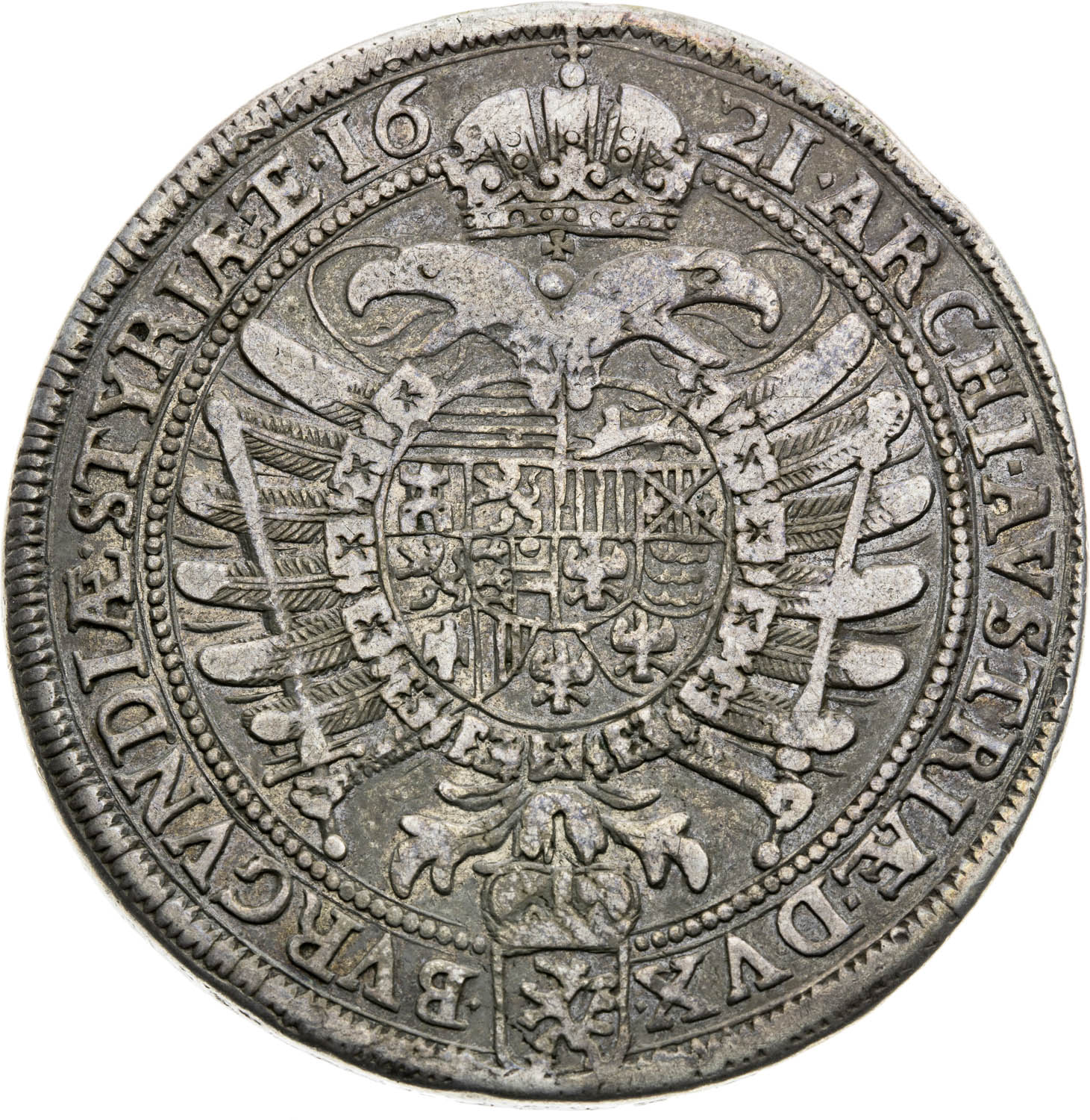 2 Thaler 1621 - back