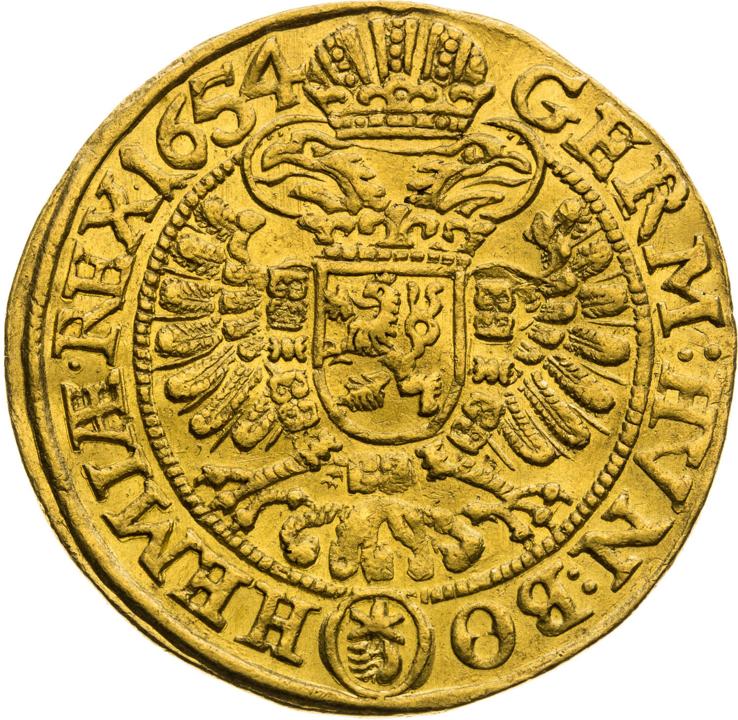 2 Dukát 1654 - revers