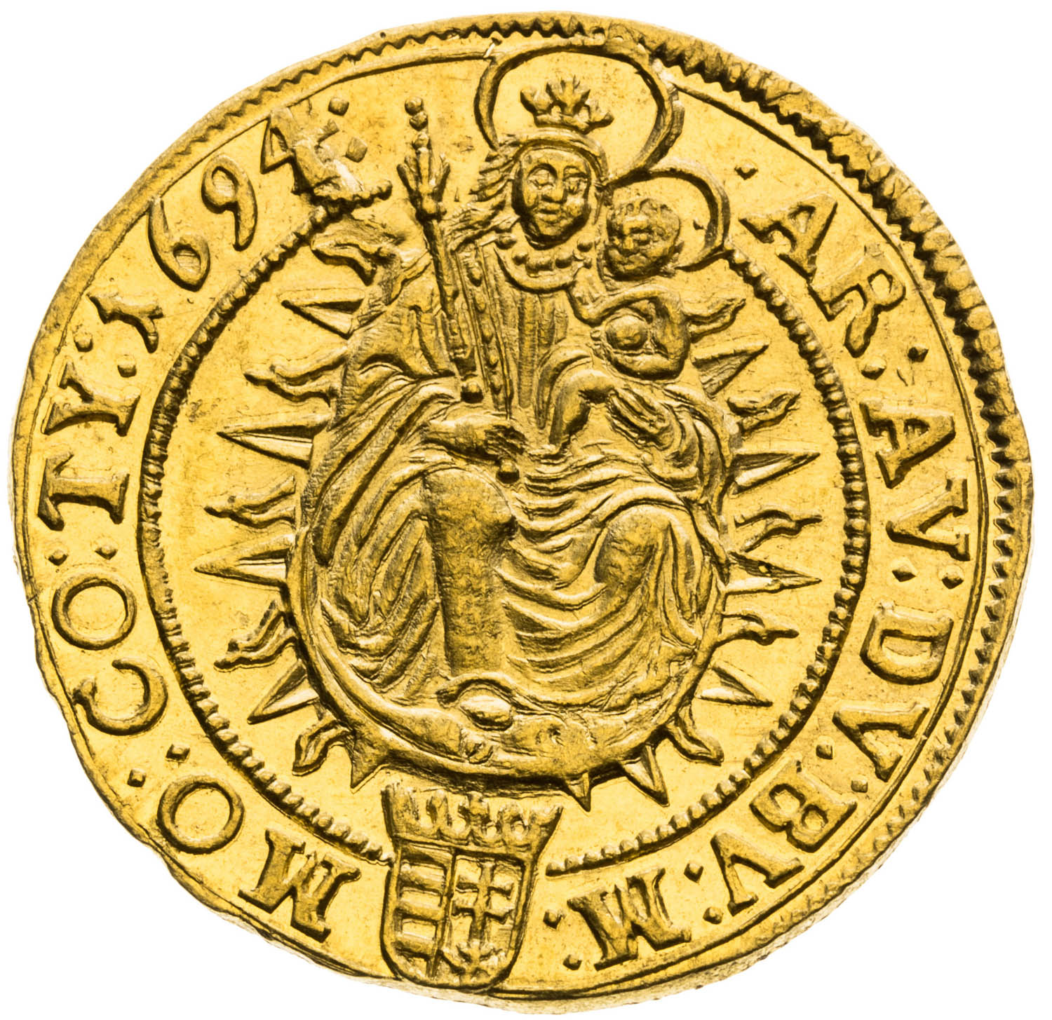Dukát 1694 - revers