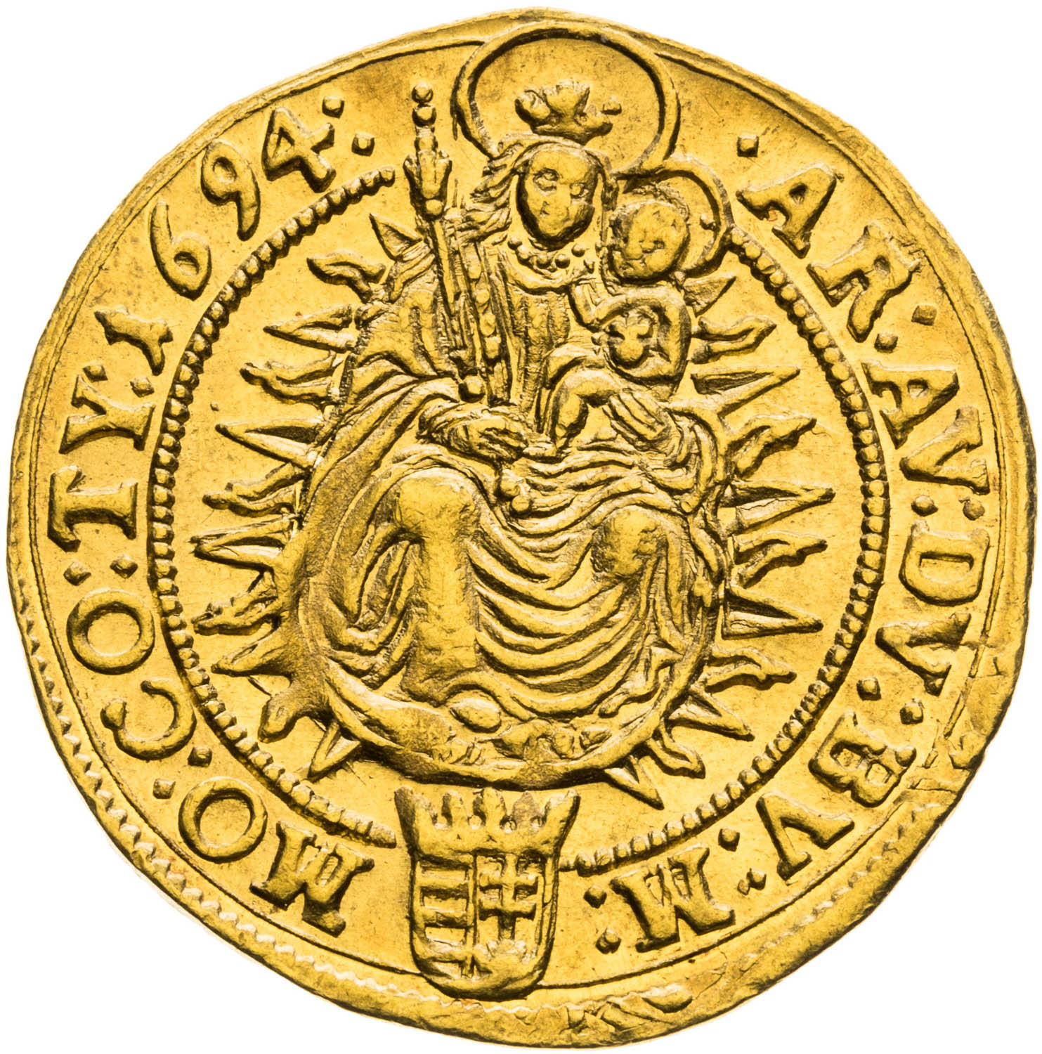 Dukát 1694 - revers