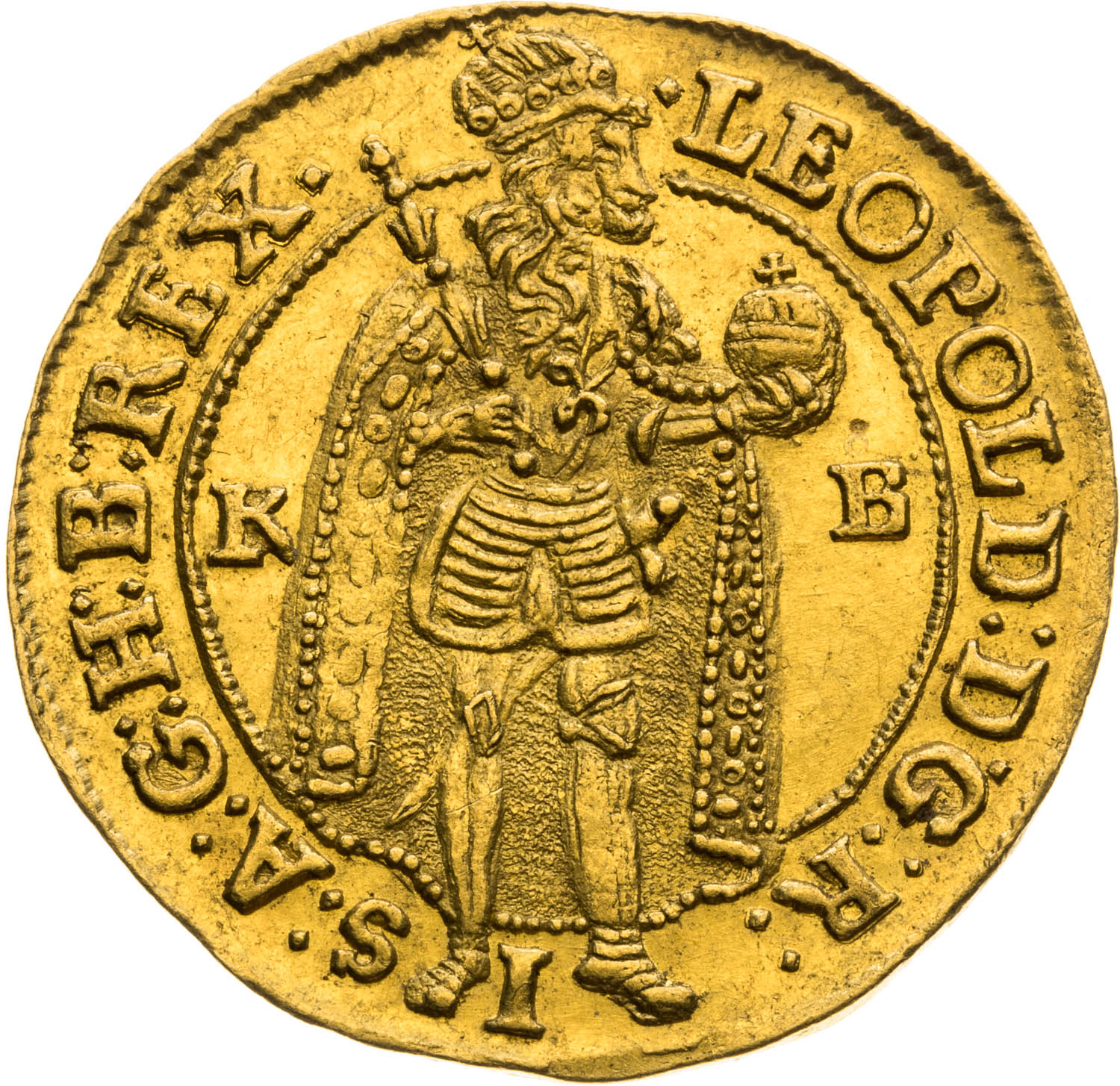 Dukát 1696 - avers