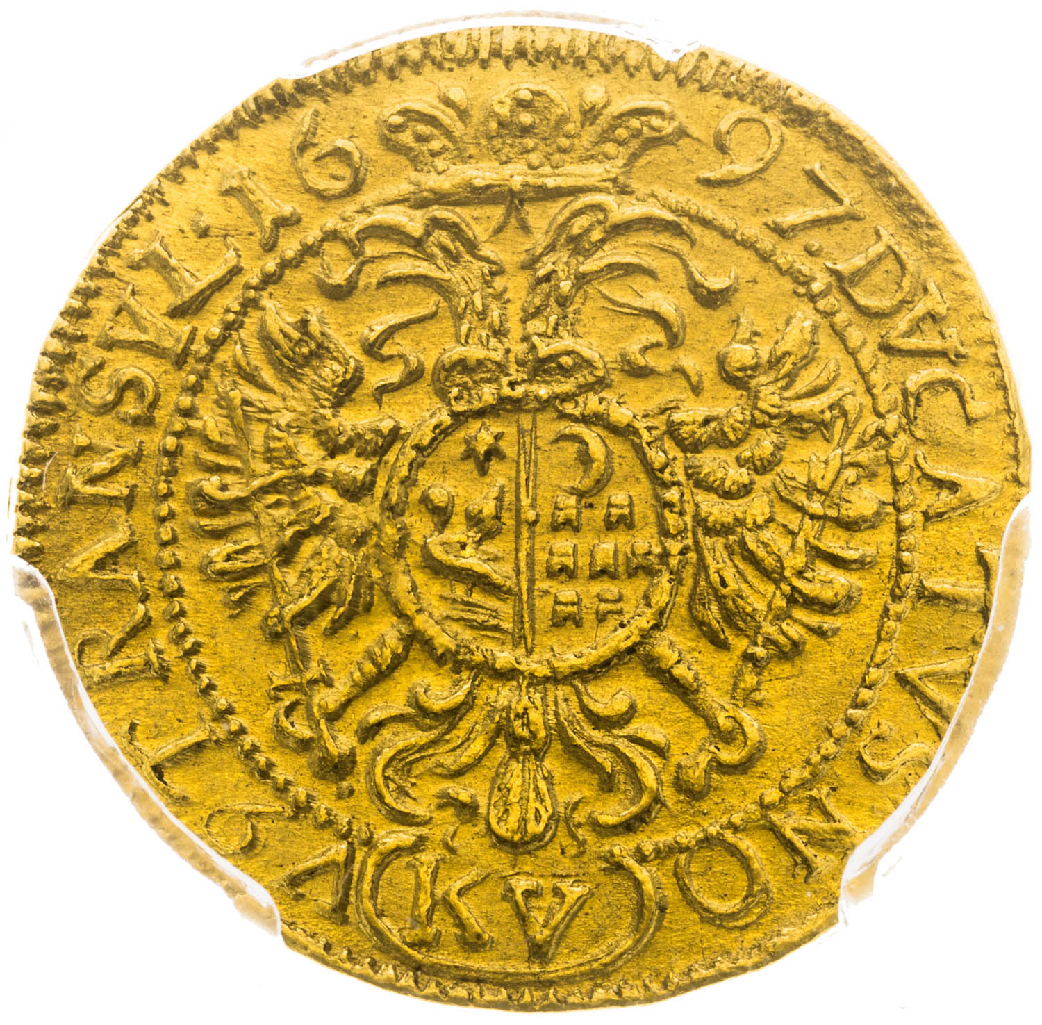 Dukát 1697 - revers