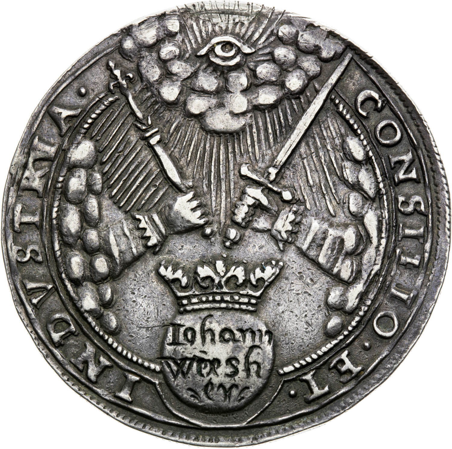 Stříbrná medaile 1656 (1/2 Tolar) - revers