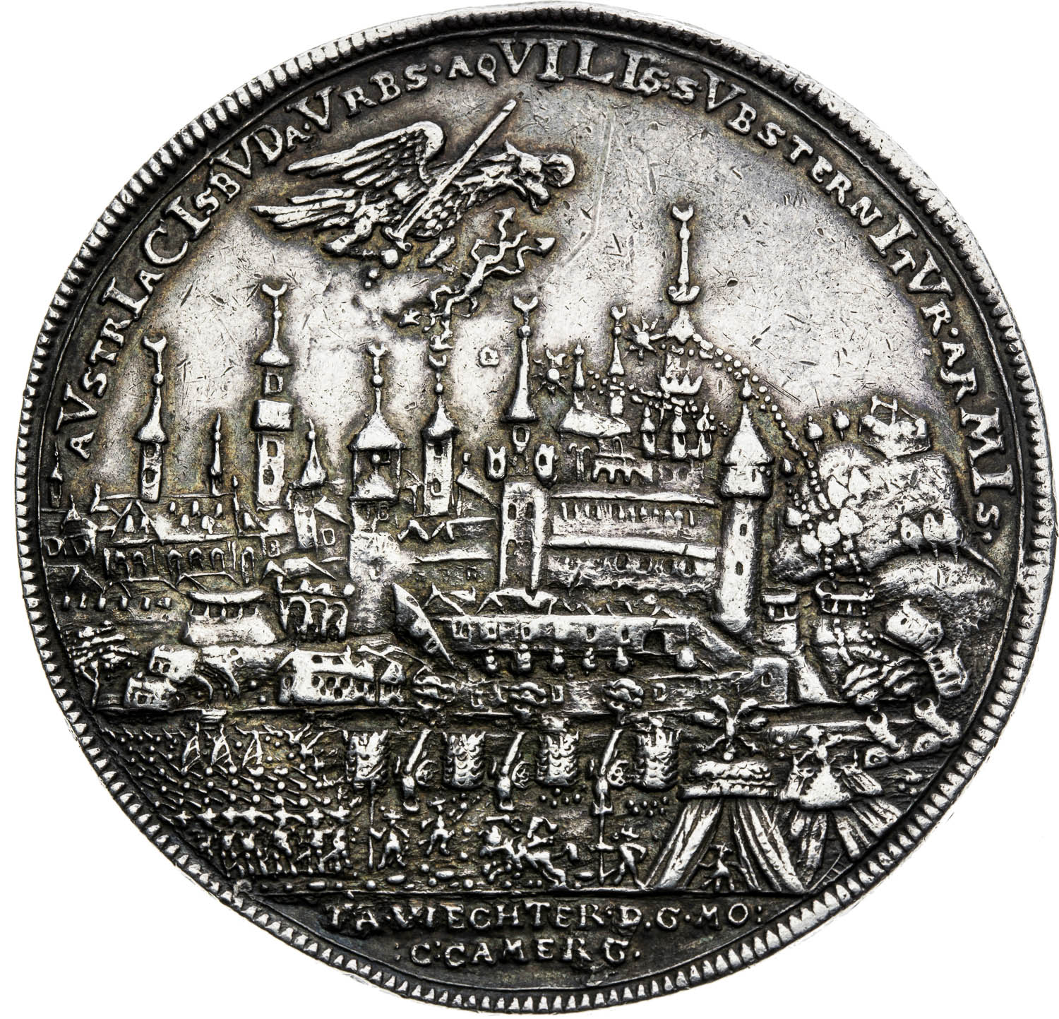 Stříbrná medaila 1686 (2 Toliar) - revers