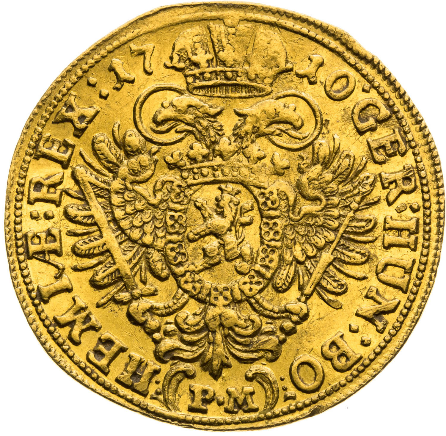 Dukát 1710 - revers