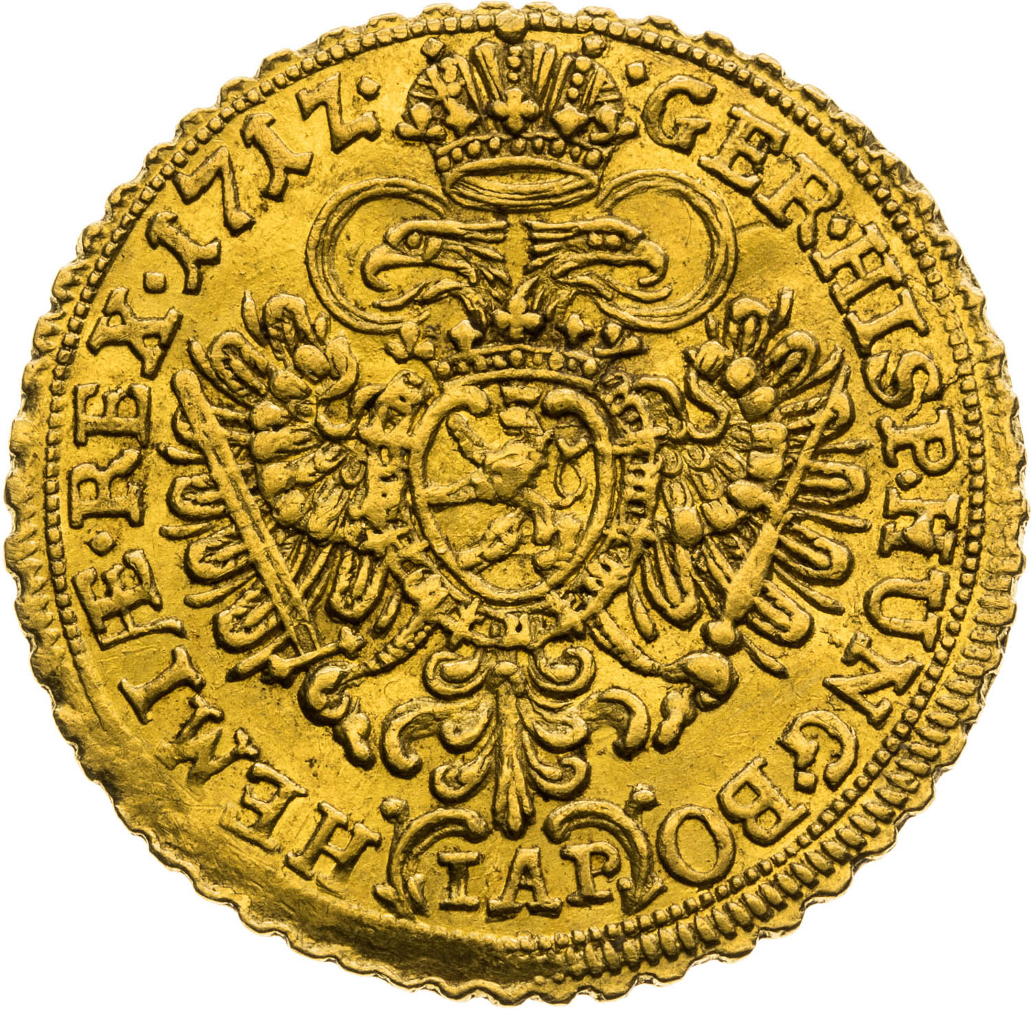 Dukát 1712 - revers