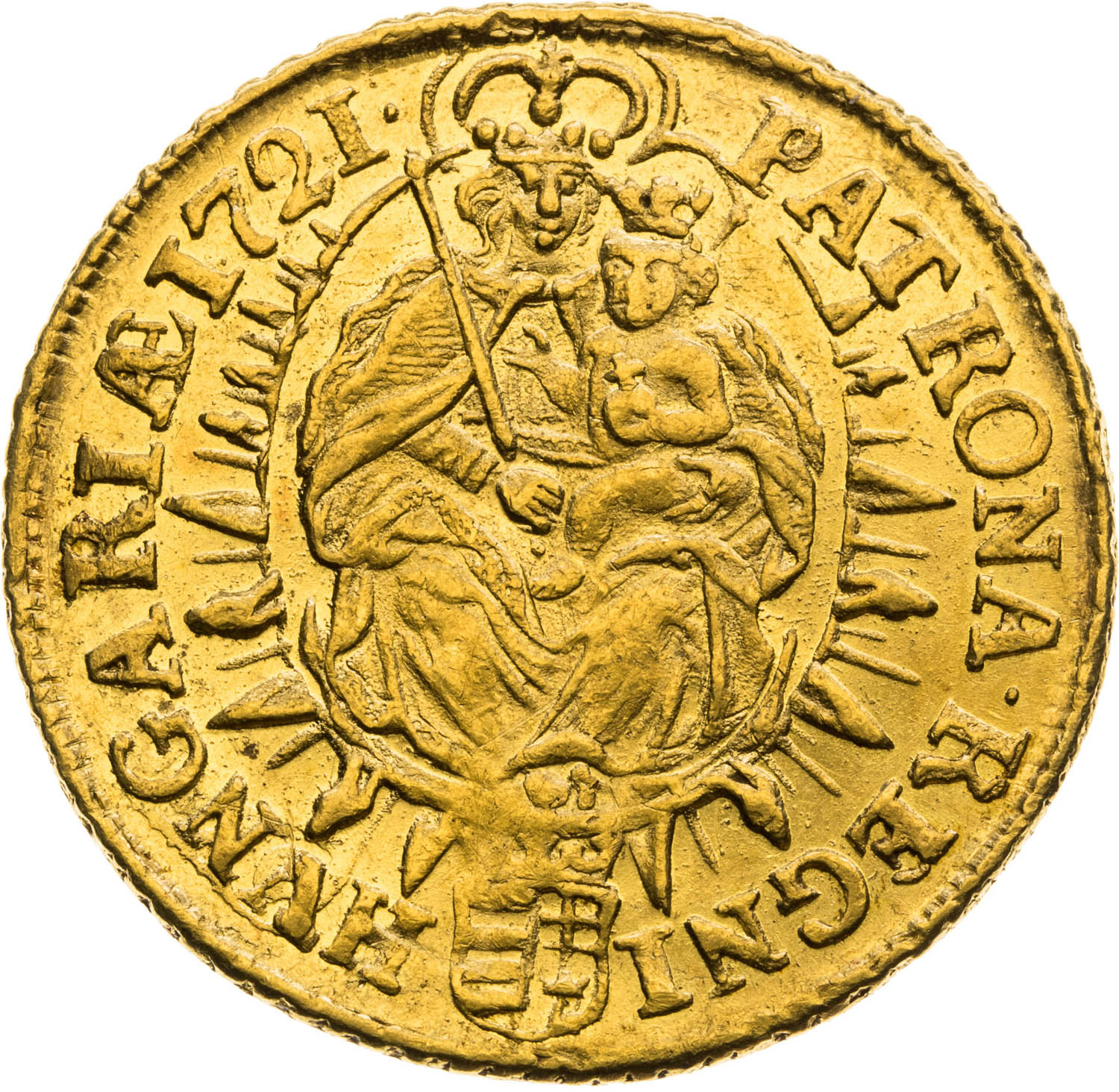 Dukát 1721 - revers