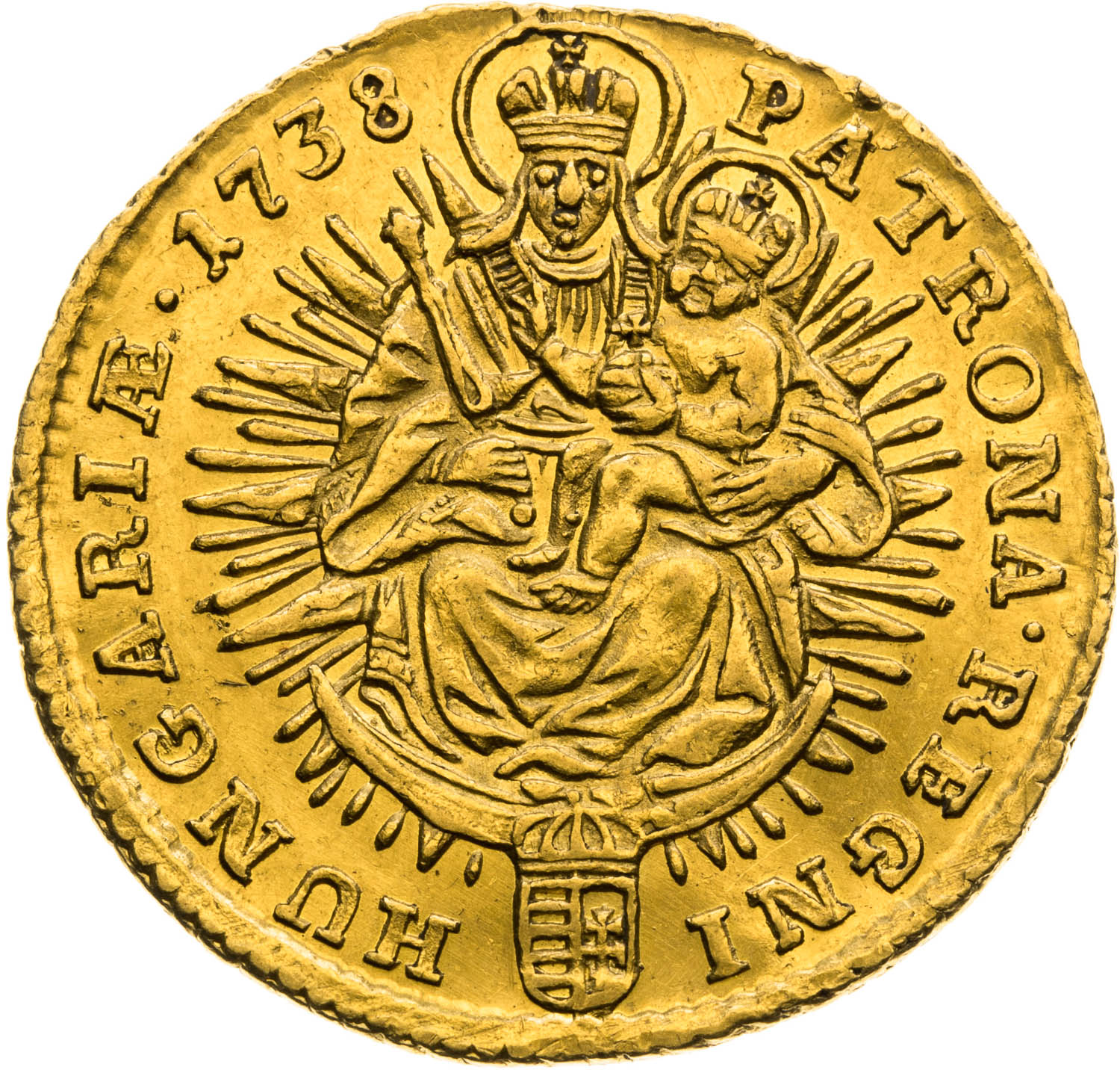 Dukát 1738 - revers