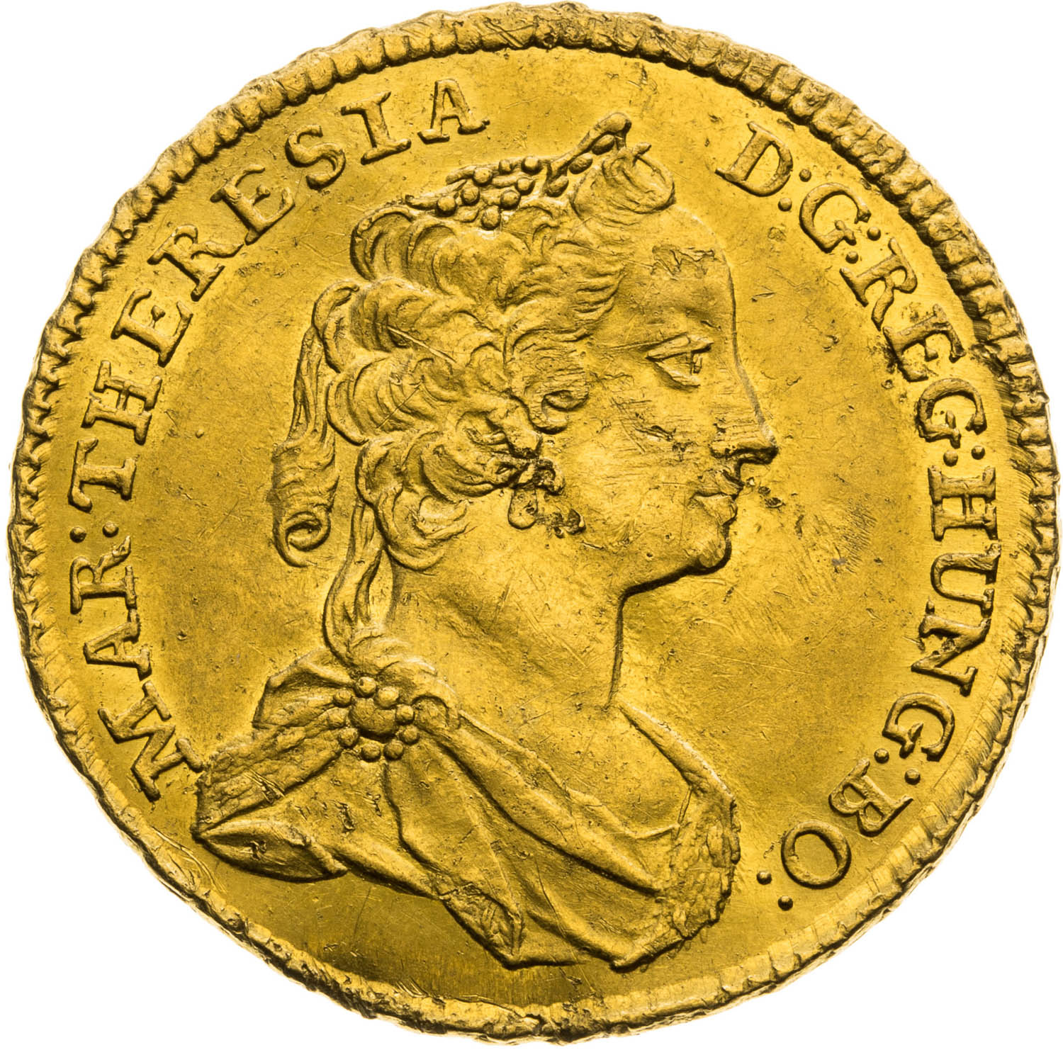 Dukát 1742 - averz