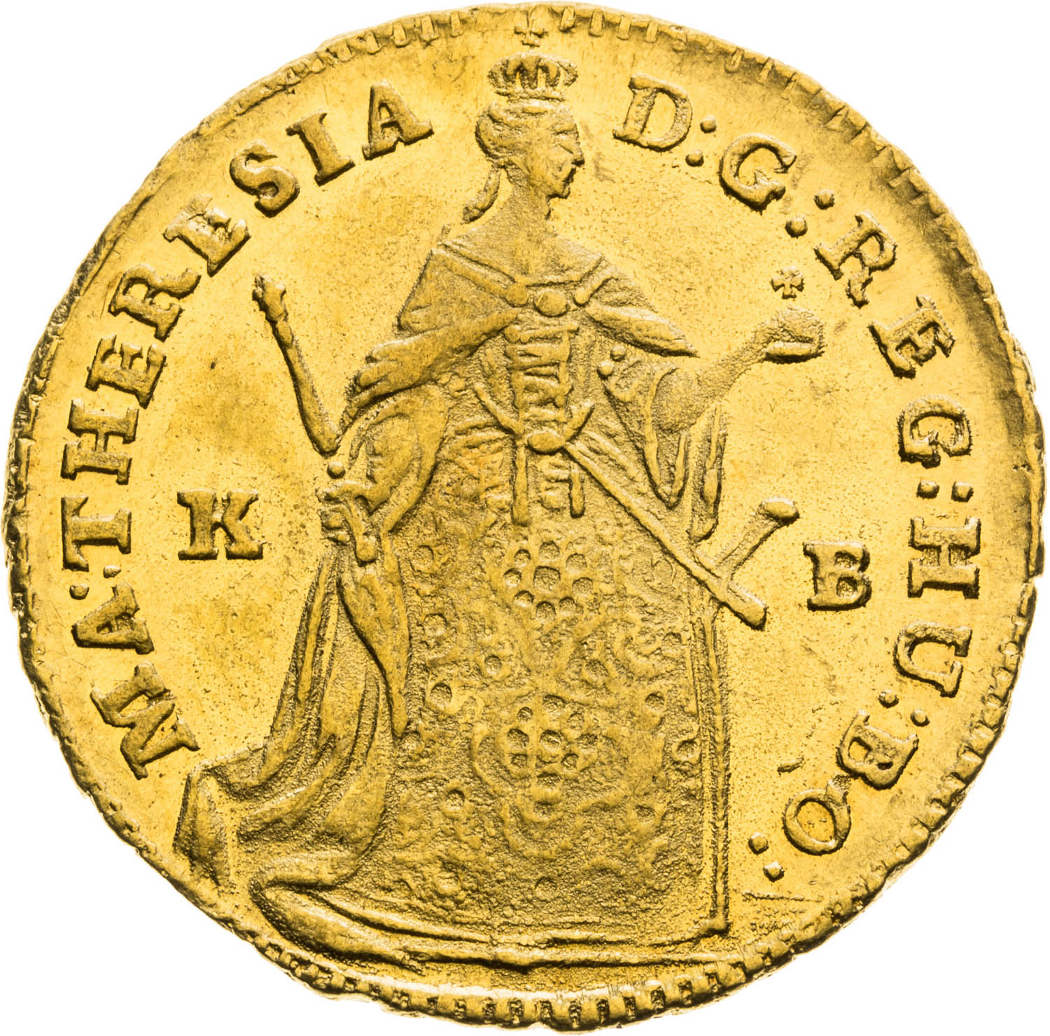 Dukát 1742 - averz