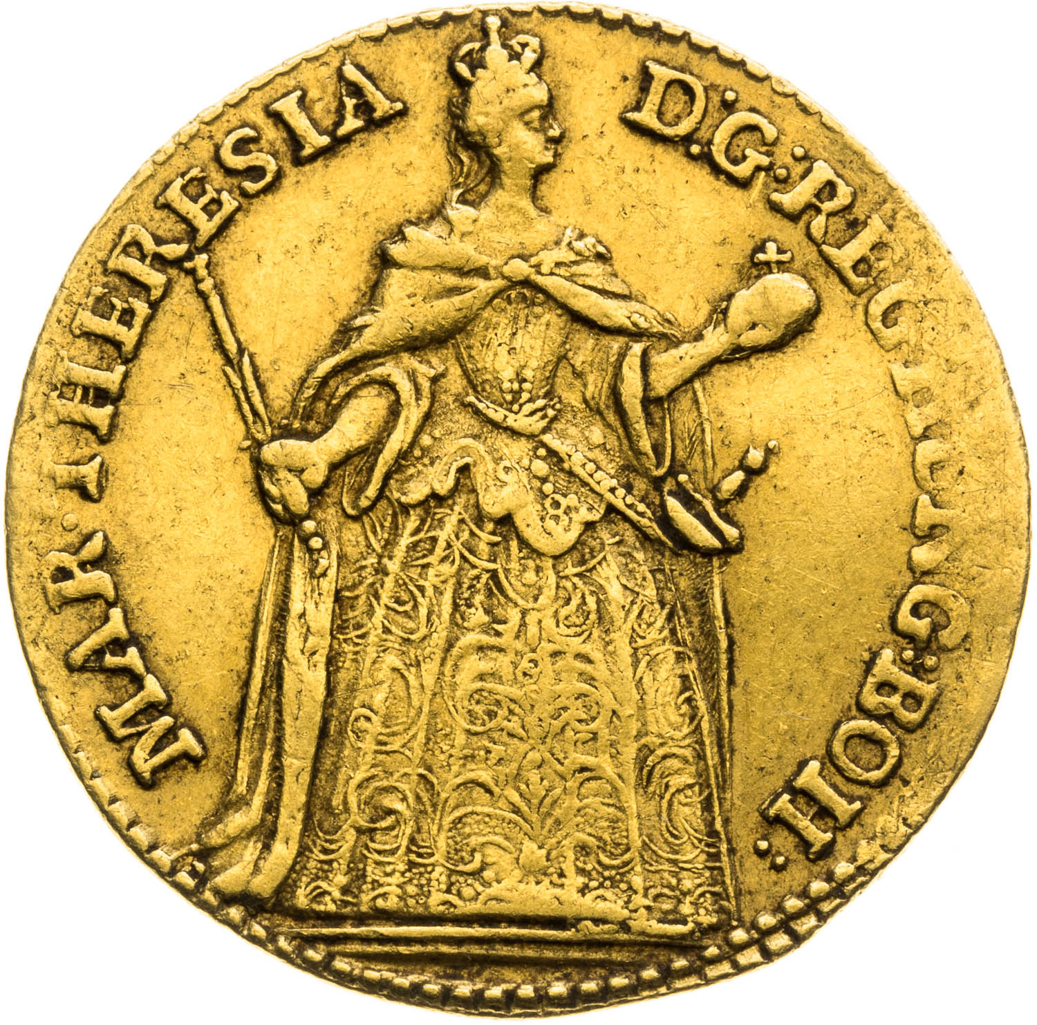 Dukát 1743 - averz