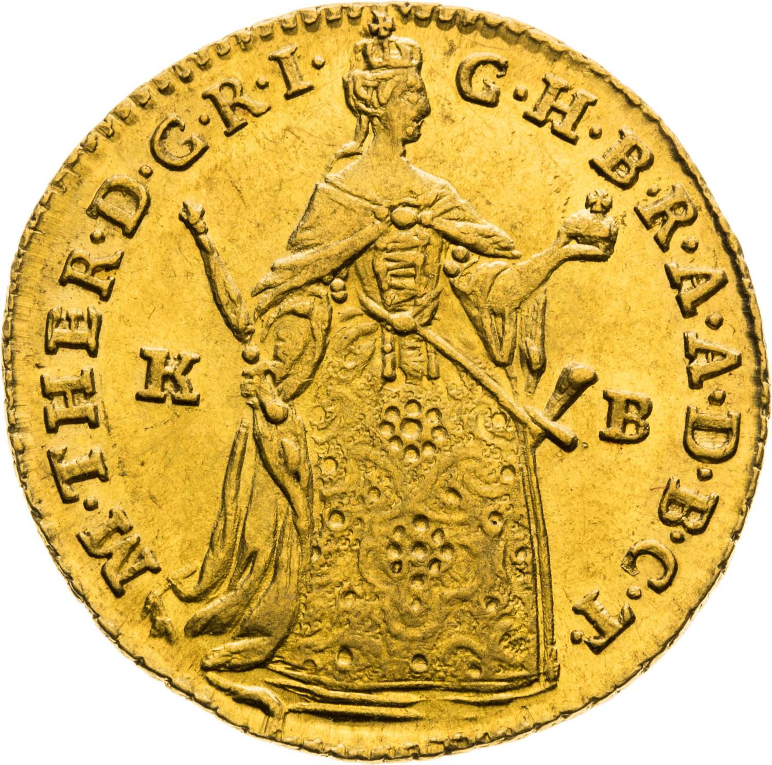 Dukát 1751 - averz